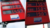 Billigare bensin och diesel på måndagen