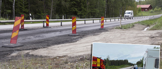 Nedsatt hastighet förbi brandplatsen – asfalten ska lagas under veckan