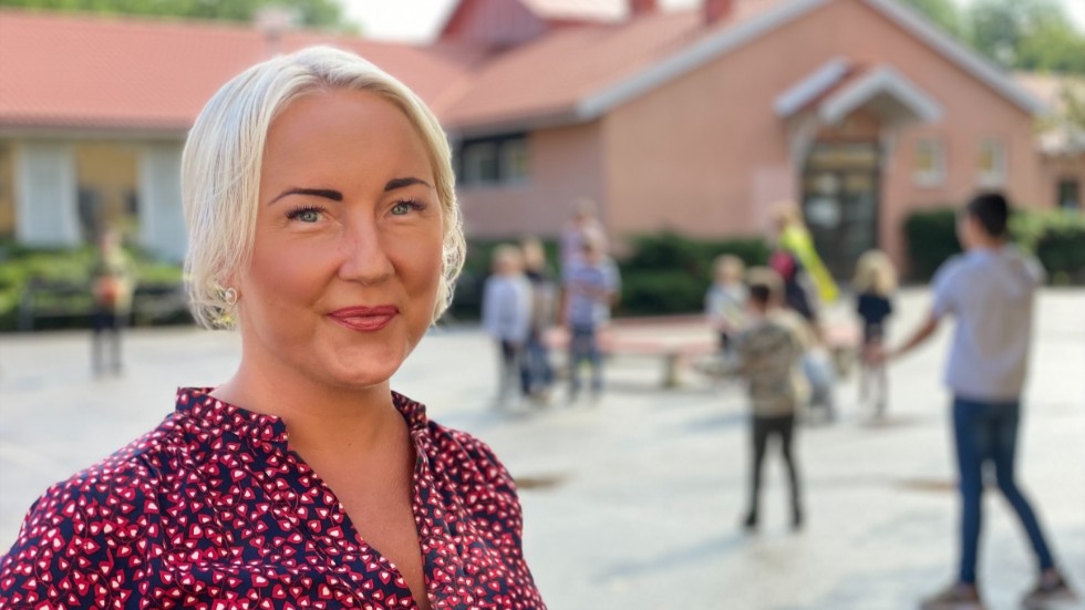 "Vi är en mindre skola där det kanske är lite enklare att hålla avstånd", säger Tina Bågenhammar, rektor på Prolympia i Virserum.