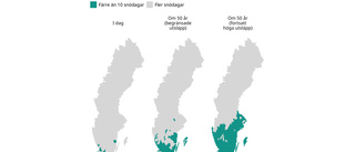 Bara en (!) snödag per vinter i Västervik om 70 år • GRAFIK: Så har snöläget varit på jul – senaste 12 åren