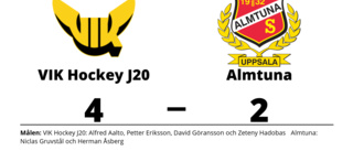 Fortsatt tungt för Almtuna efter förlust mot VIK Hockey J20