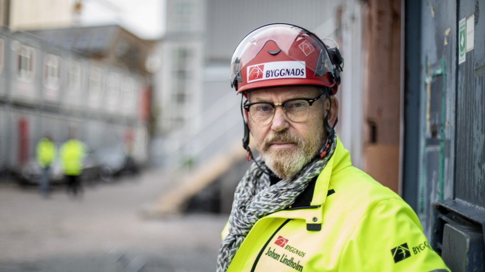 Johan Lindholm, ordförande i Svenska Byggnadsarbetareförbundet, Byggnads. Arkivbild.