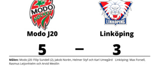 Förlust för Linköping efter tapp i tredje perioden mot Modo J20