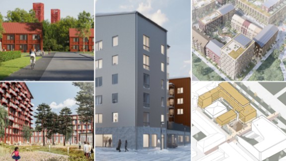Sammanställning – fem bostadsprojekt i norr: ✔ "Innovativa lösningar" ✔ "Skapar en ny nod" ✔ "Modern trädgårdsstad"