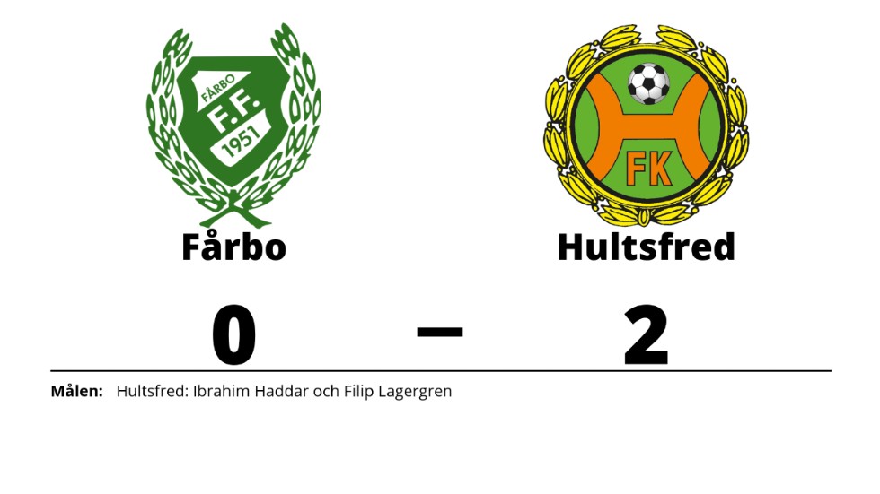 Fårbo FF förlorade mot Hultsfreds FK