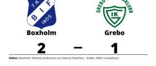 Boxholm äntligen segrare igen efter vinst mot Grebo