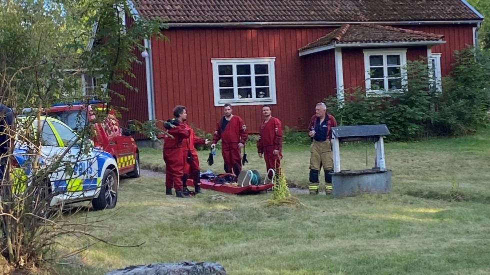 Räddningstjänsten har larmades under tisdagseftermiddagen till en befarad drunkningsolycka i Stensjön utanför Målilla.
