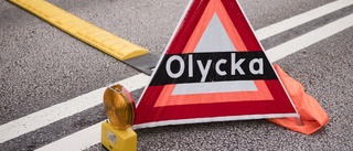 Trafikolycka vid hållet i Nyköping - bil fick vattenplaning