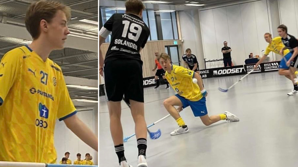 Vilgot Kronstrand fick dra på sig den svenska landslagströjan för första gången i helgen. Den blivande 17-åringen var på läger med U19-landslaget.