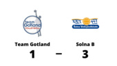 Förlust mot Solna B för Team Gotland