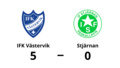 Storseger för IFK Västervik - 5-0 mot Stjärnan