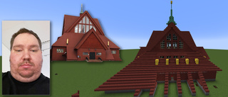 Han bygger Kiruna kyrka i populära spelet: "Kommer ta ett tag"