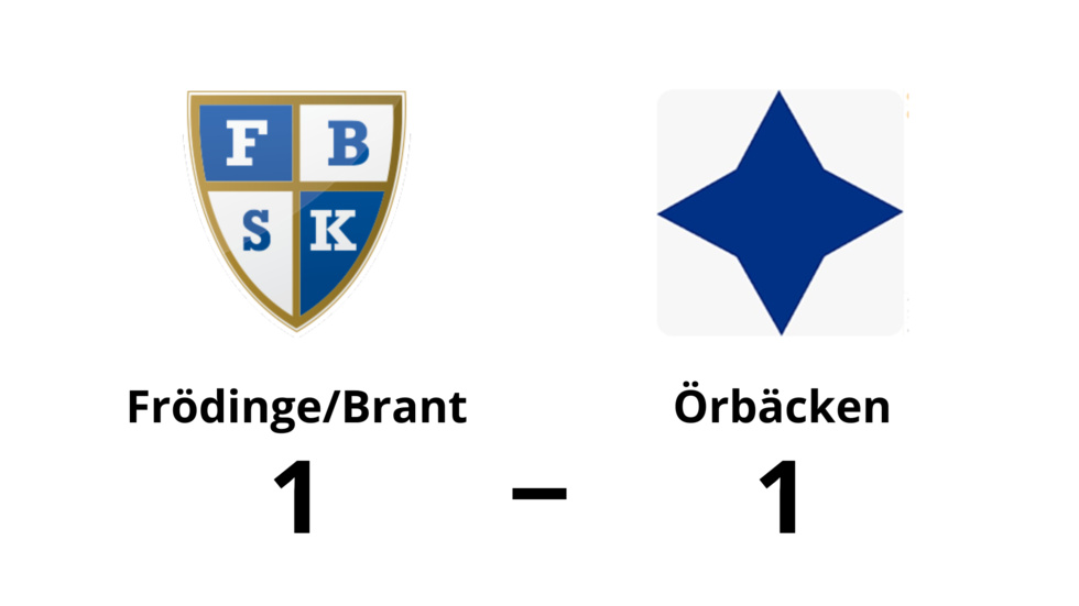 Frödinge/ Brant SK spelade lika mot FC Örbäcken