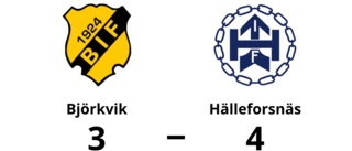 Tuff match slutade med seger för Hälleforsnäs mot Björkvik