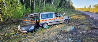 Trafikolycka med flera fordon utanför Älvsbyn