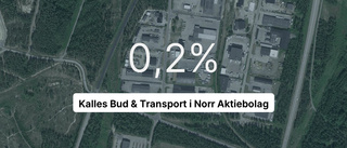Negativ resultatkurva för Kalles Bud & Transport i Norr AB
