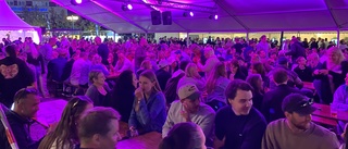 Bra fart och bra vimmel ända in i kaklet på stadsfestivalen