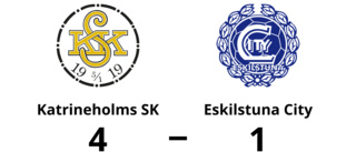 Fortsatt tungt för Eskilstuna City - förlust mot Katrineholms SK