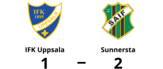 Sunnersta har fyra raka segrar - vann mot IFK Uppsala med 2-1