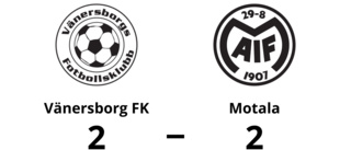 Motala kryssade på bortaplan mot Vänersborg FK