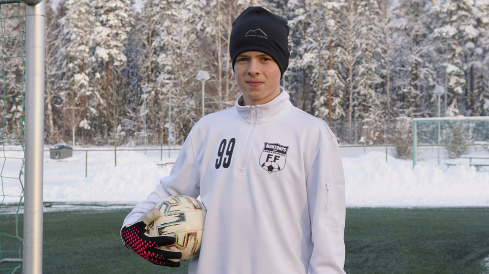 Rasmus Holgersson vill bli fotbollsproffs. "Det är min största dröm".