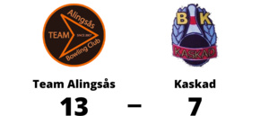 Team Alingsås tog revansch - 13-7 mot Kaskad