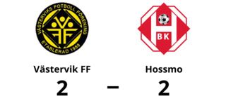 Oavgjort för Västervik FF hemma mot Hossmo