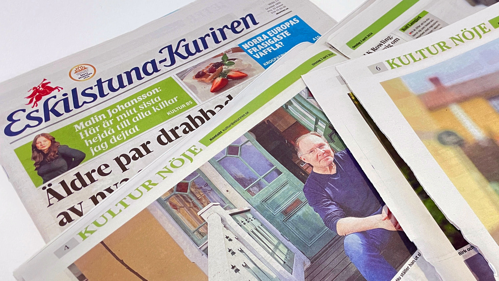 Tidigare tryckaren Johan Mets tycker att Eskilstuna-Kurirens papperstidning borde bli en gratistidning.
