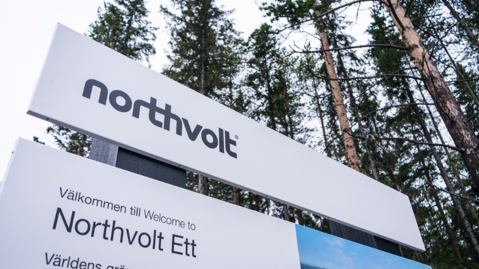A young man suffered life-threatening injuries in an explosion at the Northvolt battery factory in Skellefteå. Archive image.