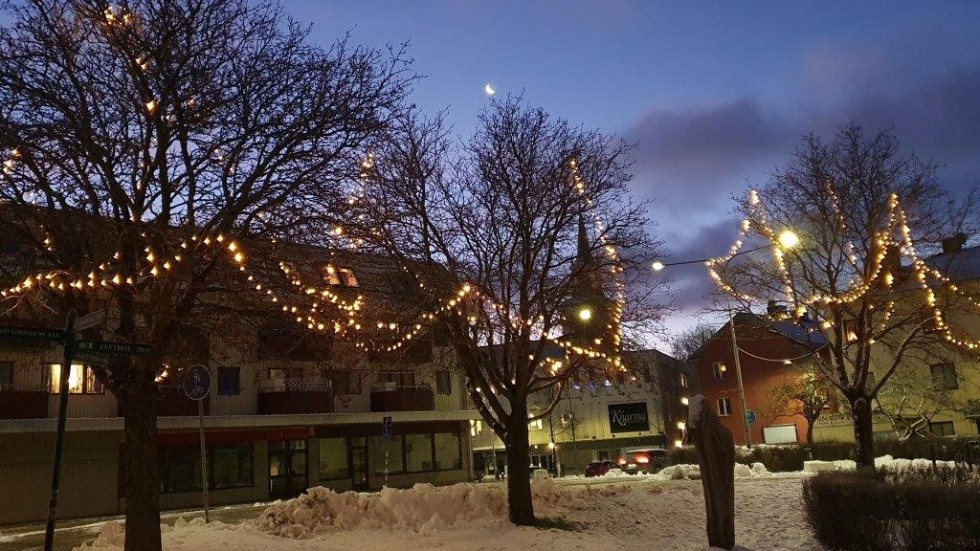 Under veckan var Vimmerby ett av de områden som hade mest snö i södra Sverige.