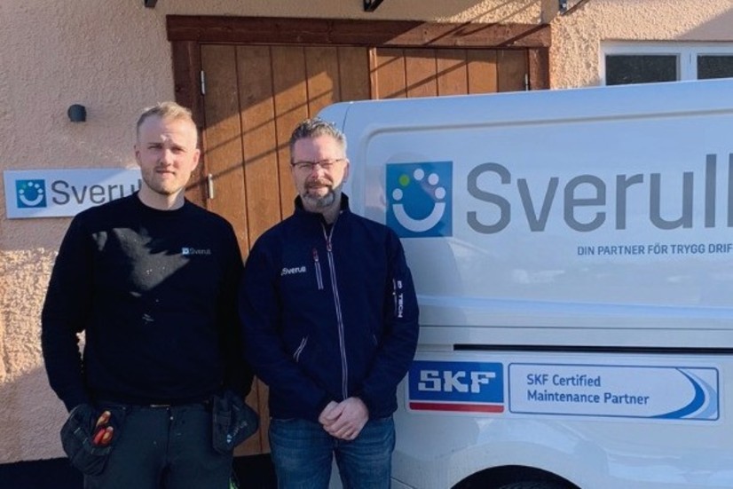 Alexander Larsson, t.v. är servicetekniker och Johan Myrén är säljare på nyetablerade Sverull i Mariannelund.