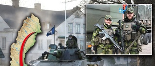 David och Moa från I 19 gör militär insats på Gotland: "Det känns bra och är väldigt givande"