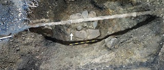 Arkeologiskt fynd vid utgrävning i Norrköping
