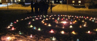 Ljusmanifestation i Boliden