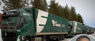 Ryska lastbilar på Bergnäset har fångat polisens och militärens intresse: "Vi har ögonen öppna mer än vanligt"