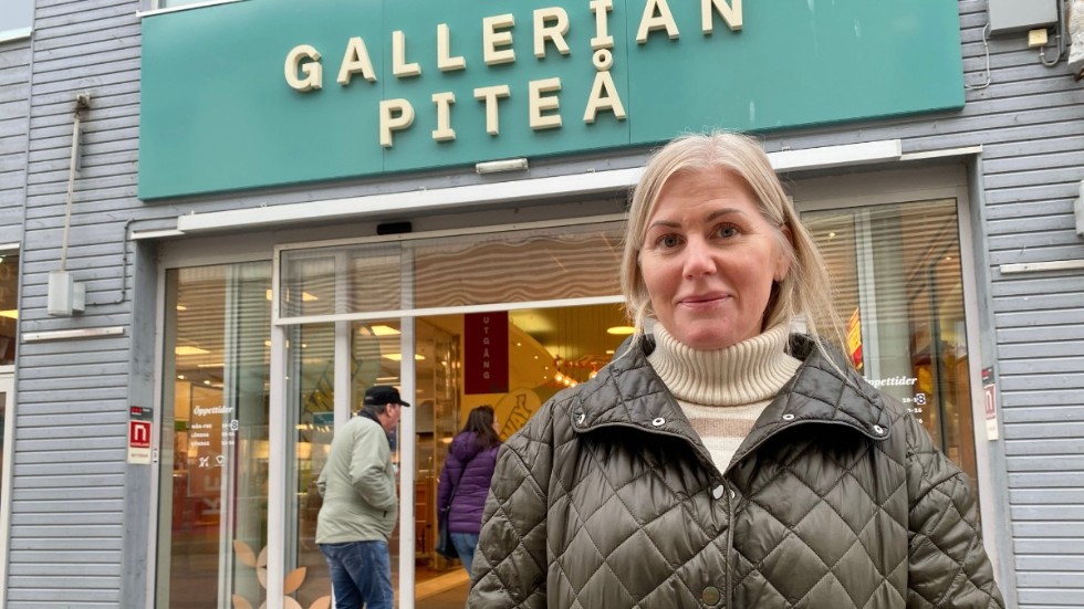 "Stan ska ha en bra mix av handel, restauranger och kaféer", säger Charlotta Wallstén om Piteå.