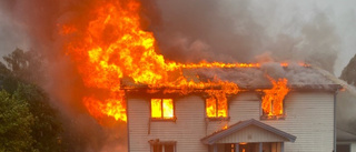 Brand i villa i Jörn – huset övertänt: ”Inget liv har behövt sättas till”