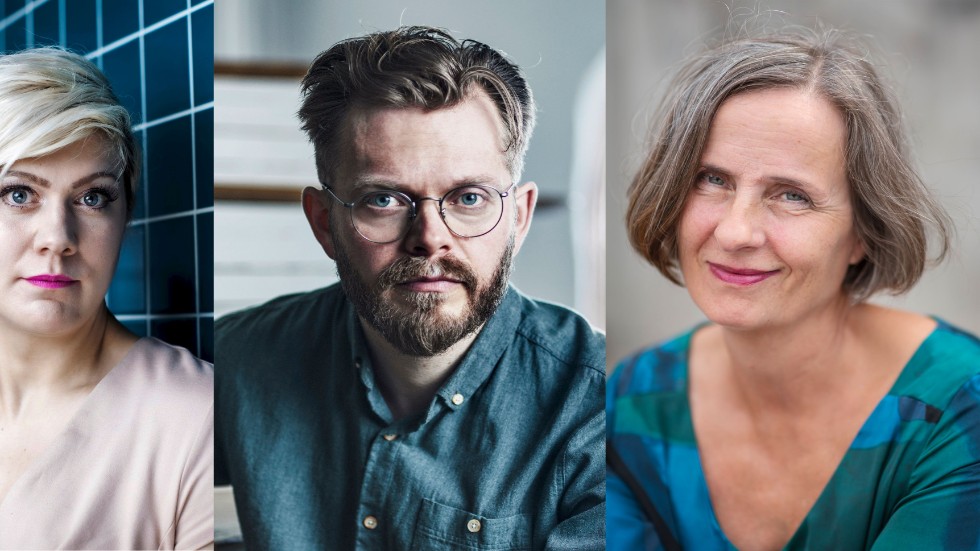 Linn Spross, Anders Teglund och Susanna Alakoski är alla aktuella med nya arbetarskildringar. Arkiv- och pressbilder.