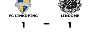 FC Linköping i ledning i halvtid - men tappade segern mot Lindome