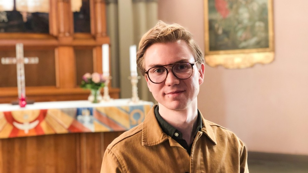 Patrik Hellberg har jobbat som präst i Södra Tjust pastorat sedan sommaren 2019. 