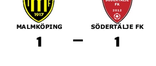 Malmköping och Södertälje FK delade på poängen