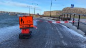 Isbildning stänger cykelvägen • Flytbryggor vid Gertrudsvik vindskadade 