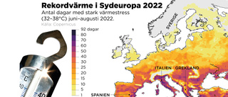 Temperaturerna i Europa stiger rekordsnabbt