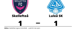 Oavgjort för Luleå SK mot Skellefteå på bortaplan