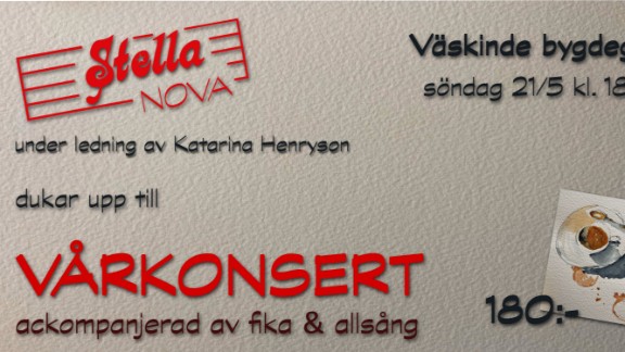 Vårkonsert med extra allt!