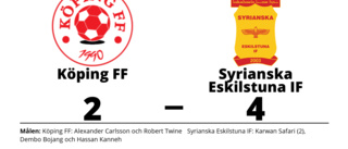 Syrianska Eskilstuna IF segrare borta mot Köping FF