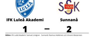 Samuel Lindgren målskytt - men IFK Luleå Akademi föll