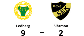 Bortaförlust för Slätmon - 2-9 mot Ledberg