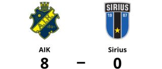 Sirius förlorade mot AIK i B-slutspelet i P16 Allsvenskan norra