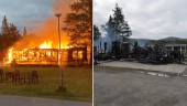 Byggnad totalförstörd efter brand • Område strömlöst